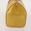 LOUIS VUITTON Monogram Vernis Mercer Boston Bag Beige M91000 LV Auth 187638-3