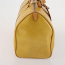 LOUIS VUITTON Monogram Vernis Mercer Boston Bag Beige M91000 LV Auth 187638-4