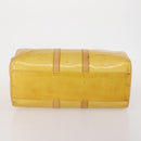 LOUIS VUITTON Monogram Vernis Mercer Boston Bag Beige M91000 LV Auth 187638-5