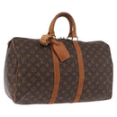 LOUIS VUITTON Monogram Keepall 45 Boston Bag M41428 LV Auth 187640-1