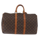 LOUIS VUITTON Monogram Keepall 45 Boston Bag M41428 LV Auth 187640-2