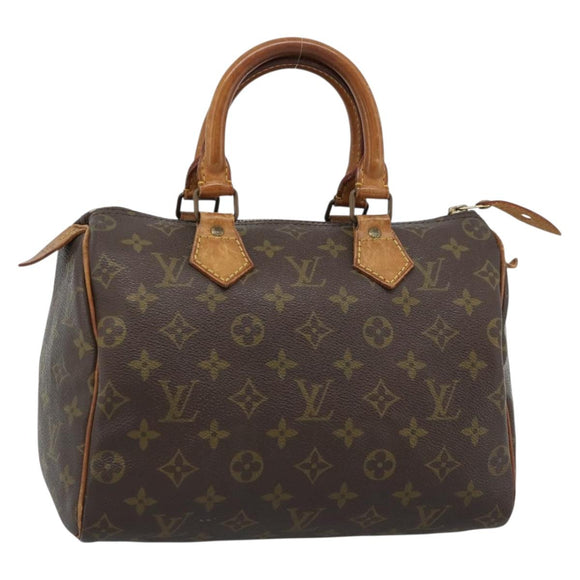 LOUIS VUITTON Monogram Speedy 25 Hand Bag M41528 LV Auth 187642
