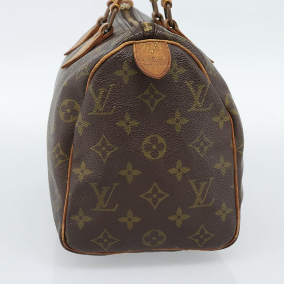 LOUIS VUITTON Monogram Speedy 25 Hand Bag M41528 LV Auth 187642
