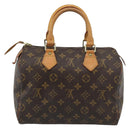 LOUIS VUITTON Monogram Speedy 25 Hand Bag M41528 LV Auth 187643A-2
