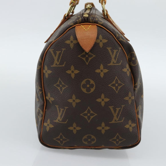 LOUIS VUITTON Monogram Speedy 25 Hand Bag M41528 LV Auth 187643A