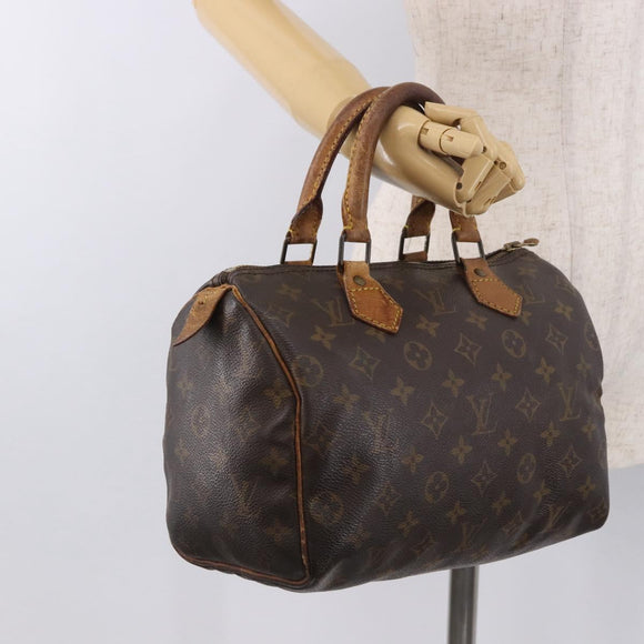 LOUIS VUITTON Monogram Speedy 25 Hand Bag M41528 LV Auth 187644