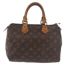 LOUIS VUITTON Monogram Speedy 25 Hand Bag M41528 LV Auth 187644-13