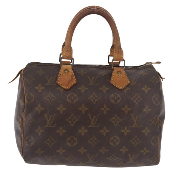 LOUIS VUITTON Monogram Speedy 25 Hand Bag M41528 LV Auth 187644