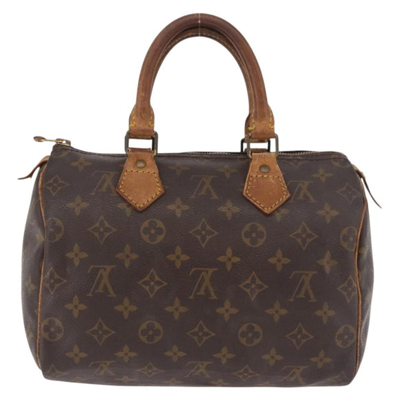 LOUIS VUITTON Monogram Speedy 25 Hand Bag M41528 LV Auth 187644