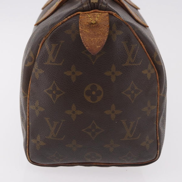 LOUIS VUITTON Monogram Speedy 25 Hand Bag M41528 LV Auth 187644