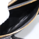 Miu Miu Matelasse Hand Bag Leather 2way Black Gold Auth 187647V-29
