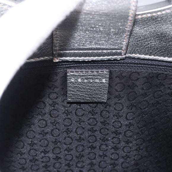 CELINE C Macadam Canvas Hand Bag Navy Auth 187648V