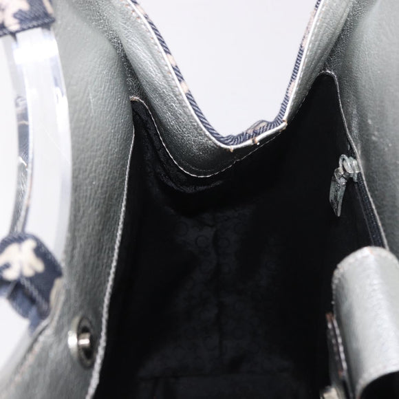 CELINE C Macadam Canvas Hand Bag Navy Auth 187648V