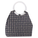 CELINE C Macadam Canvas Hand Bag Navy Auth 187648V-1