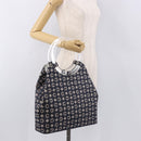 CELINE C Macadam Canvas Hand Bag Navy Auth 187648V-23