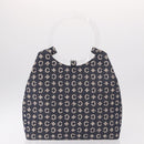 CELINE C Macadam Canvas Hand Bag Navy Auth 187648V-2