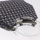 CELINE C Macadam Canvas Hand Bag Navy Auth 187648V-6