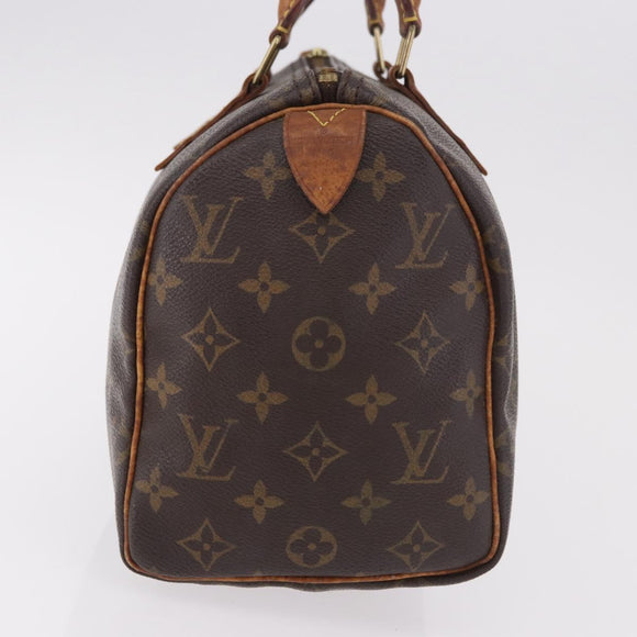LOUIS VUITTON Monogram Speedy 25 Hand Bag M41528 LV Auth 187650
