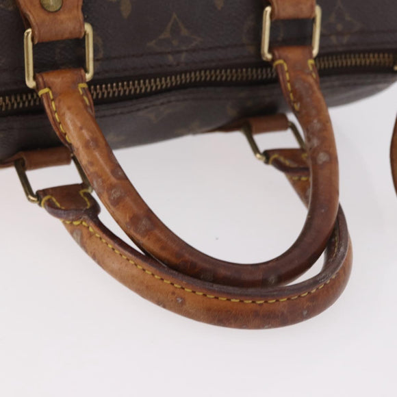 LOUIS VUITTON Monogram Speedy 25 Hand Bag M41528 LV Auth 187650