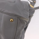 Miu Miu Hand Bag Leather 2way Gray Gold Auth 187651A-16