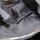 Miu Miu Hand Bag Leather 2way Gray Gold Auth 187651A-11