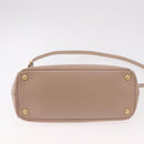 PRADA Galleria Hand Bag Safiano leather 2way Pink Gold Auth 187652V-6