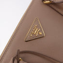 PRADA Galleria Hand Bag Safiano leather 2way Pink Gold Auth 187652V-21