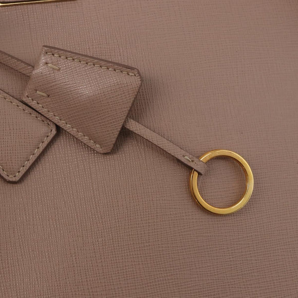 PRADA Galleria Hand Bag Safiano leather 2way Pink Gold Auth 187652V