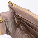PRADA Galleria Hand Bag Safiano leather 2way Pink Gold Auth 187652V-27