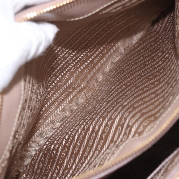 PRADA Galleria Hand Bag Safiano leather 2way Pink Gold Auth 187652V