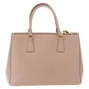 PRADA Galleria Hand Bag Safiano leather 2way Pink Gold Auth 187652V-2