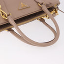 PRADA Galleria Hand Bag Safiano leather 2way Pink Gold Auth 187652V-7