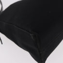 FENDI Mamma Baguette Shoulder Bag Satin Black Silver Auth 187660-8