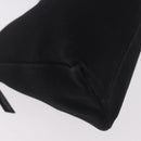 FENDI Mamma Baguette Shoulder Bag Satin Black Silver Auth 187660-16