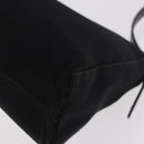 FENDI Mamma Baguette Shoulder Bag Satin Black Silver Auth 187660-17