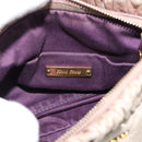 Miu Miu Shoulder Bag Leather Pink Gold Auth 187662-18