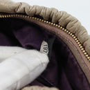 Miu Miu Shoulder Bag Leather Pink Gold Auth 187662-12