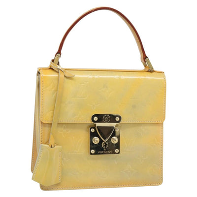 LOUIS VUITTON Monogram Vernis Spring Street Hand Bag Gris M91029 LV Auth 187663