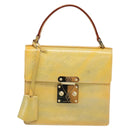 LOUIS VUITTON Monogram Vernis Spring Street Hand Bag Gris M91029 LV Auth 187663-13