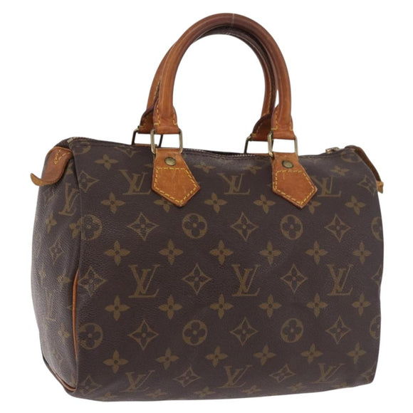 LOUIS VUITTON Monogram Speedy 25 Hand Bag M41528 LV Auth 187664