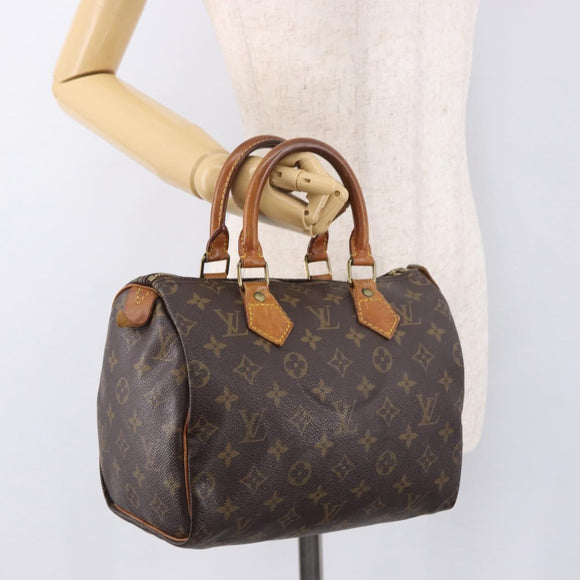 LOUIS VUITTON Monogram Speedy 25 Hand Bag M41528 LV Auth 187664