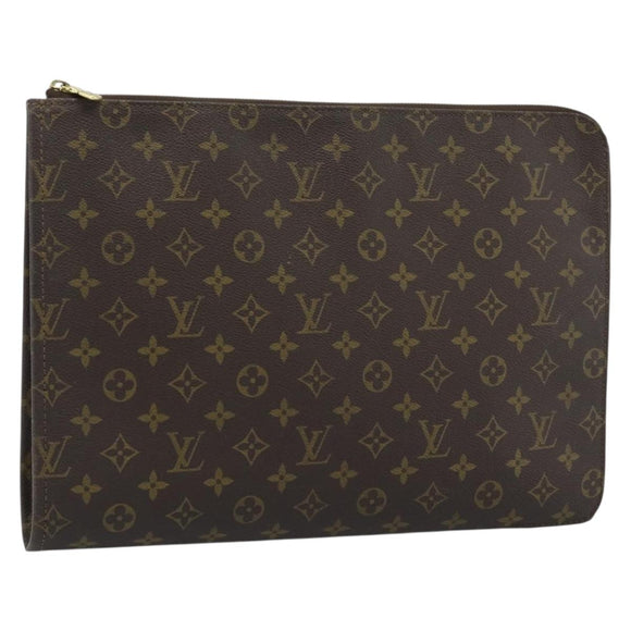 LOUIS VUITTON Monogram Posh Documents Briefcase M53457 LV Auth 187665