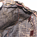 FENDI Zucca Canvas Backpack Nylon Brown Black Auth 187667-22