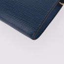 LOUIS VUITTON Epi Pochette Accessoires Pouch Blue M52985 LV Auth 187669-16