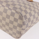 LOUIS VUITTON Damier Azur Neverfull PM Tote Bag N41362 LV Auth 187671-16