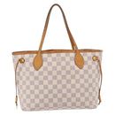 LOUIS VUITTON Damier Azur Neverfull PM Tote Bag N41362 LV Auth 187671-2