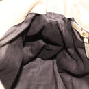 Miu Miu Hand Bag Leather 2way Beige Gold Auth 187673V-22