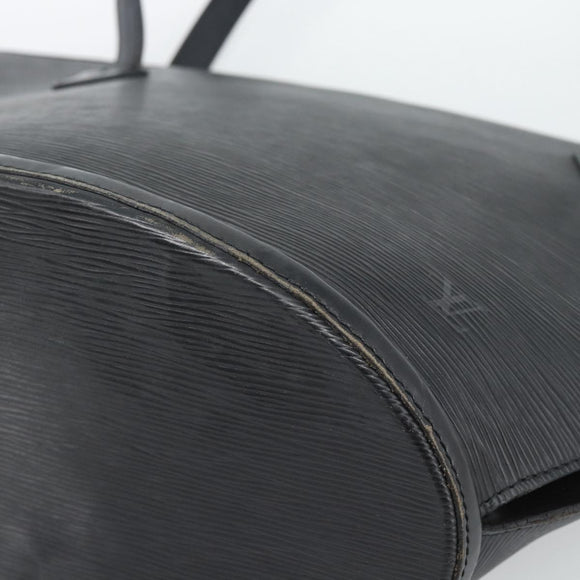 LOUIS VUITTON Epi Saint Jacques Shopping Shoulder Bag Black M52272 Auth 187674
