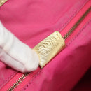 CELINE Paris Macadam Canvas Tote Bag Denim Pink Gold Auth 187677V-12