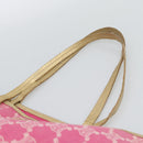 CELINE Paris Macadam Canvas Tote Bag Denim Pink Gold Auth 187677V-8